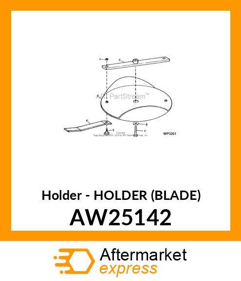 Holder - HOLDER (BLADE) AW25142