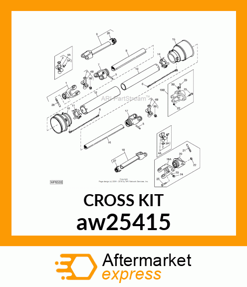 CENTER PARTS KIT aw25415