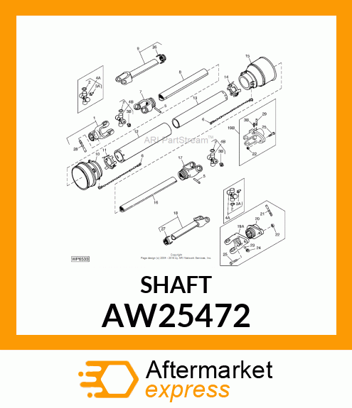 Joint Lock Pin Kit AW25472