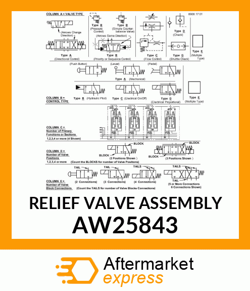 RELIEF VALVE ASSEMBLY AW25843