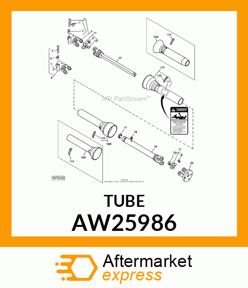 SHIELD, POWERSHAFT (INNER) W/BRGS. AW25986