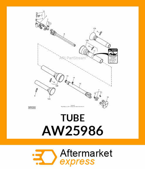 SHIELD, POWERSHAFT (INNER) W/BRGS. AW25986