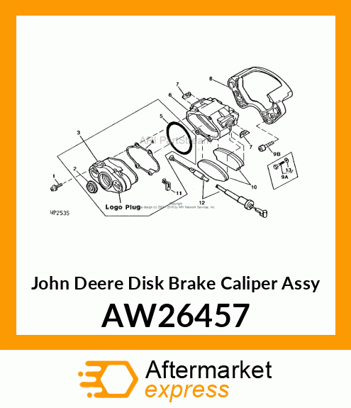 ASSY. DISK BRAKE CALIPER (RH) AW26457