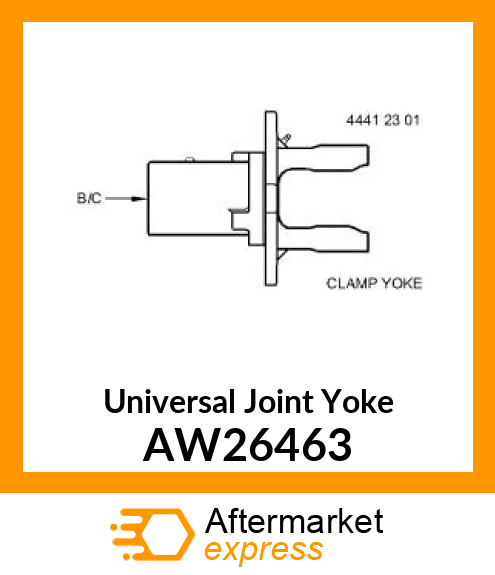 YOKE ASSY. W/SHEAR BOLT AW26463