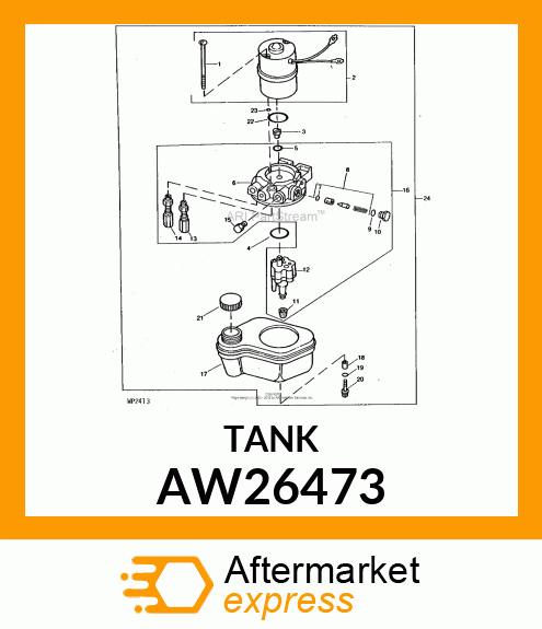 Hydraulic Reservoir - RESERVOIR, HYDRAULIC AW26473