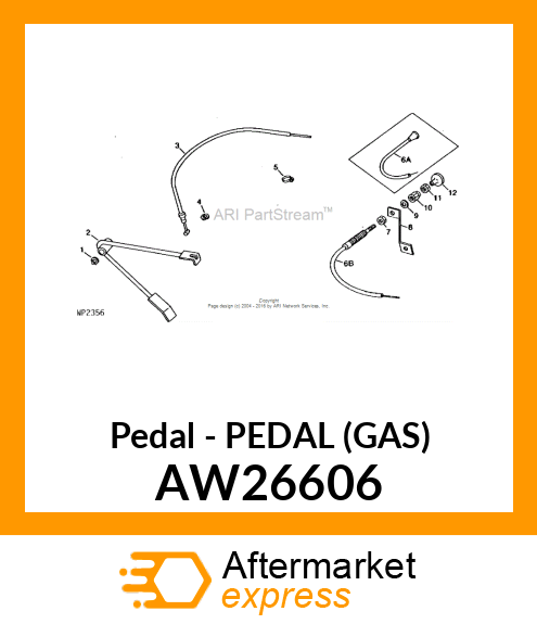 Pedal - PEDAL (GAS) AW26606