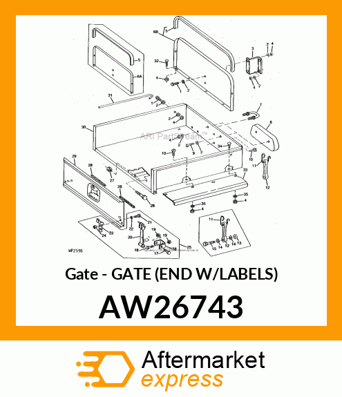 Gate - GATE (END W/LABELS) AW26743