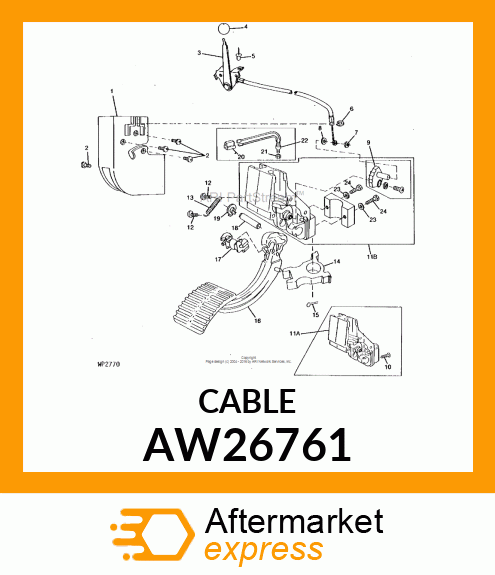 CABLE (PARK LOCK) AW26761