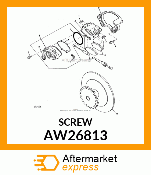 SCREW (SPECIAL W/WASHER) AW26813