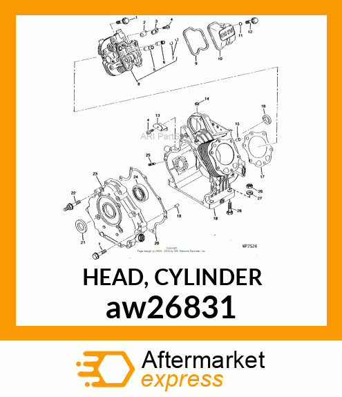 HEAD, CYLINDER aw26831