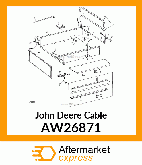 CABLE, LATCH PIN AW26871