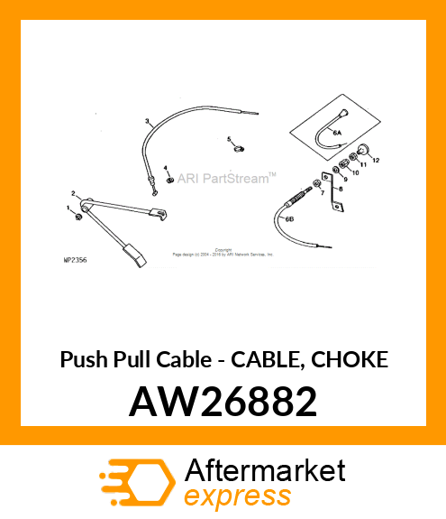 Push Pull Cable - CABLE, CHOKE AW26882