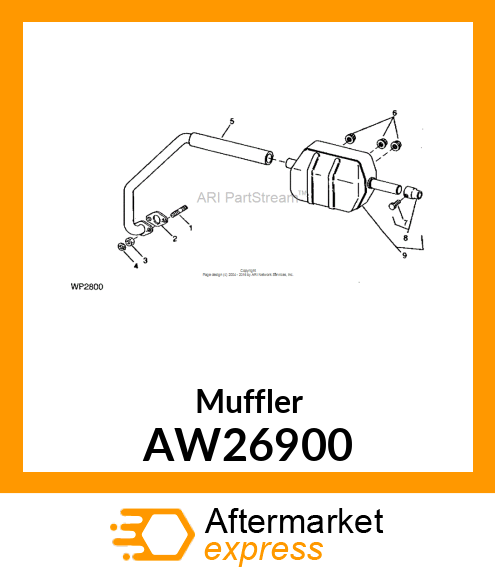 Muffler AW26900