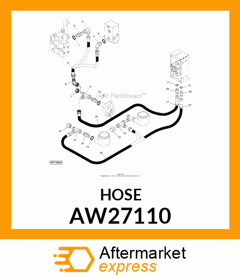 HOSE, HYDRAULIC (9.52 X 1000 MM) AW27110