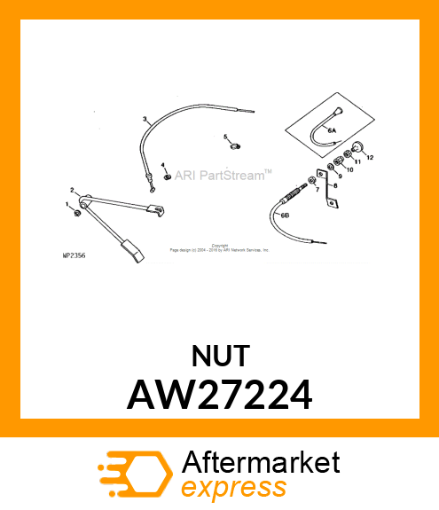 NUT AND WIPER ASSEMBLY AW27224