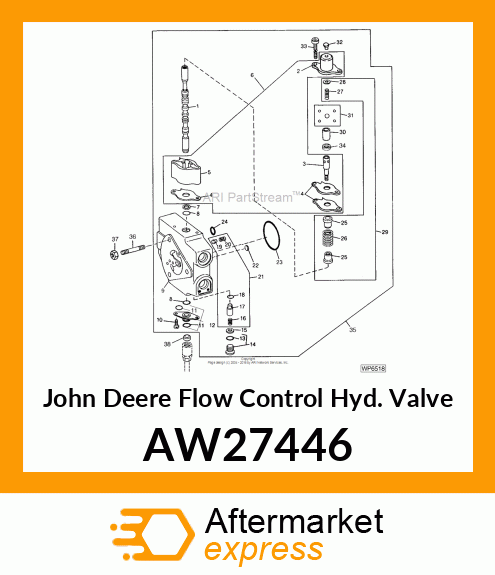 VALVE, CONTROL (BUCKET SECTION) AW27446
