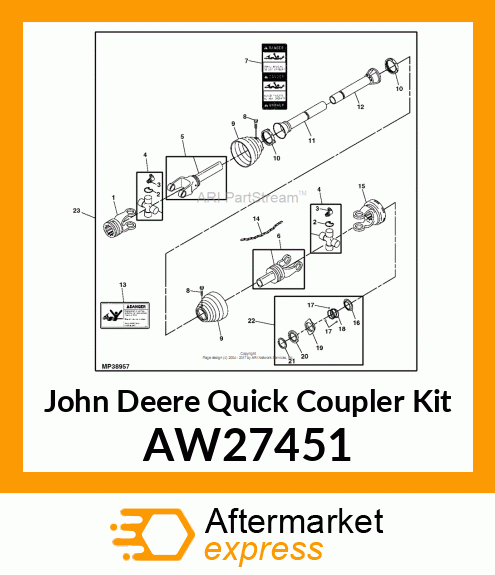 QUICK COUPLER KIT AW27451