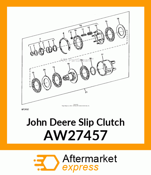 CLUTCH, FRICTION (K96/4, 1650 NM) AW27457