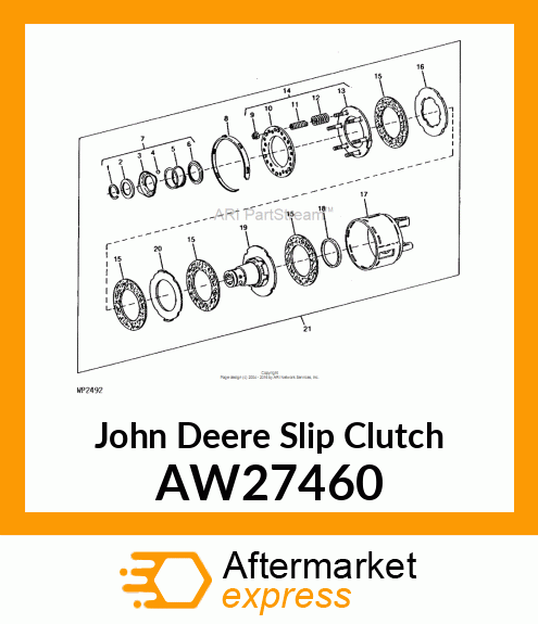 CLUTCH, FRICTION (K96/4, 1000 NM) AW27460