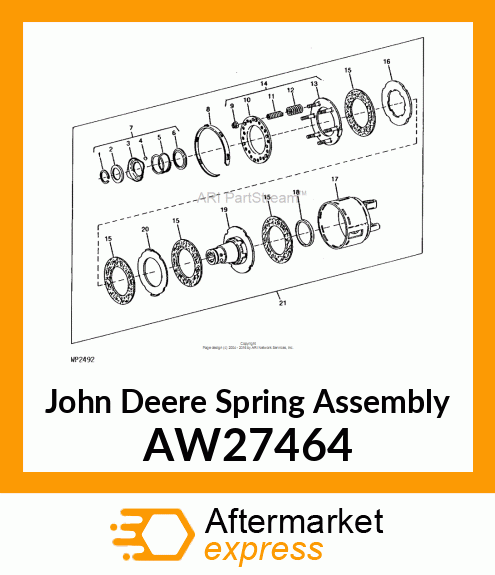 SPRING PACK ASSY. AW27464