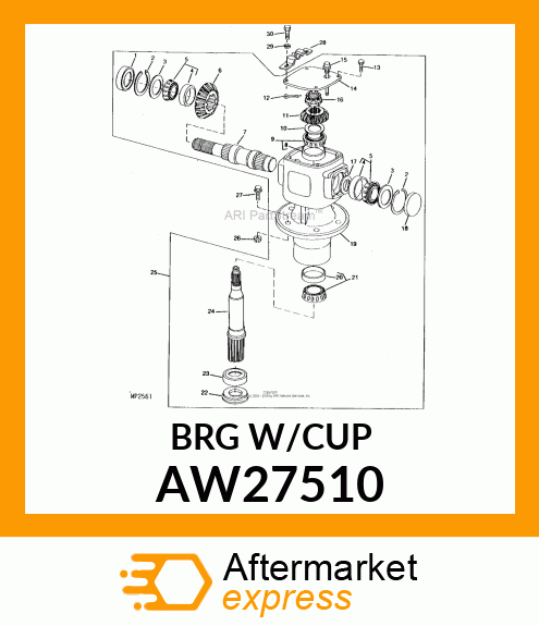 BEARING TAPER ROLLER 30307 AW27510