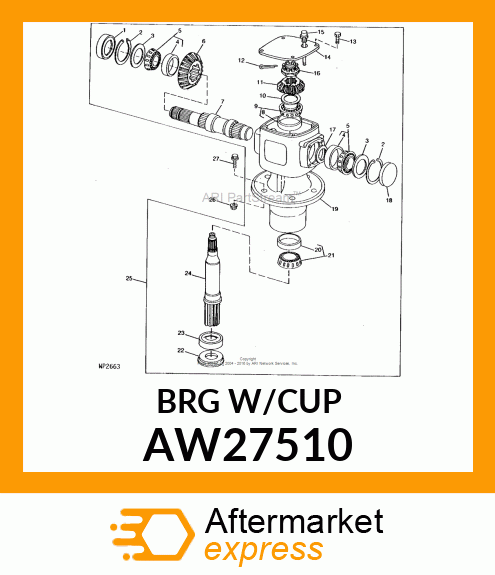 BEARING TAPER ROLLER 30307 AW27510