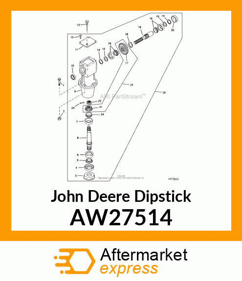 DIPSTICK, DIPSTICK, VENT PLUG AW27514