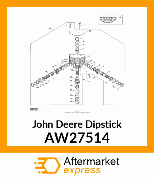 DIPSTICK, DIPSTICK, VENT PLUG AW27514