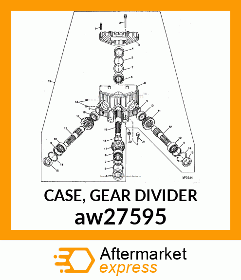 CASE, GEAR DIVIDER aw27595