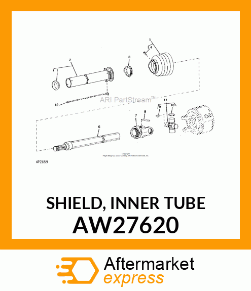 SHIELD, INNER TUBE AW27620