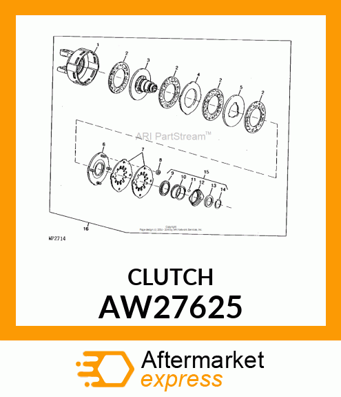 CLUTCH ASSEMBLY AW27625