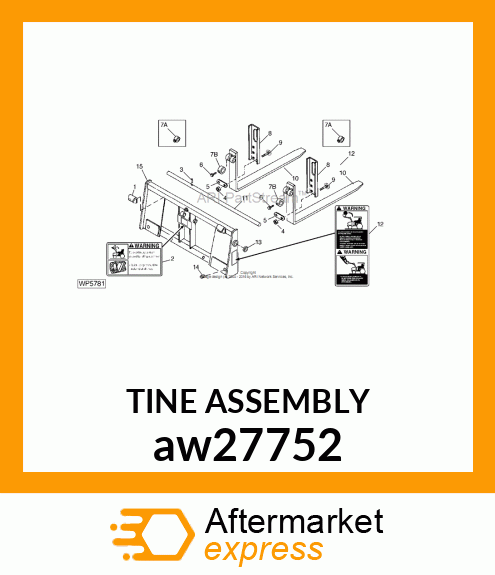 TINE ASSEMBLY aw27752