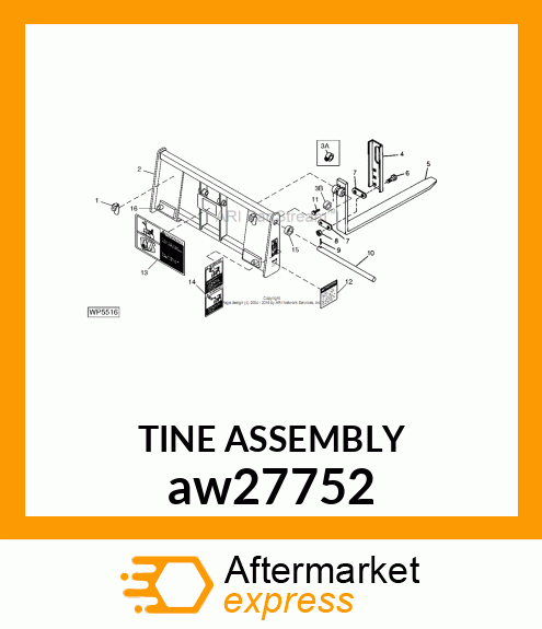 TINE ASSEMBLY aw27752