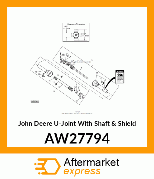 Joint With Shaft amp; Shield AW27794