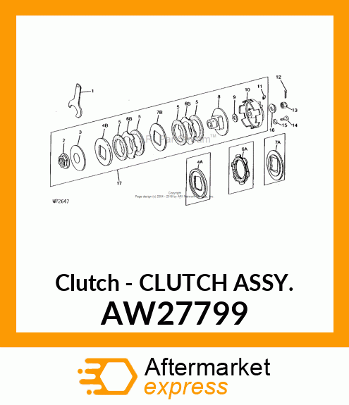 Clutch - CLUTCH ASSY. AW27799