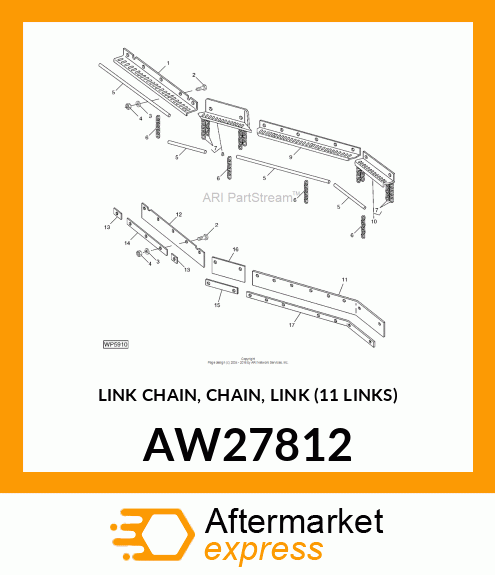 LINK CHAIN, CHAIN, LINK (11 LINKS) AW27812