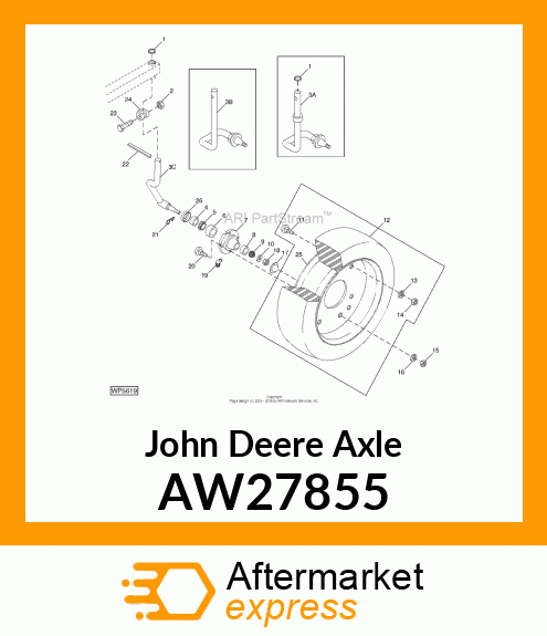 AXLE, AXLE ASSEMBLY AW27855