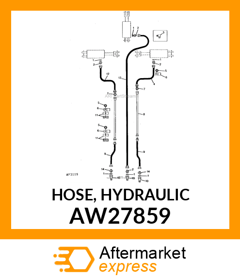 HOSE, HYDRAULIC AW27859