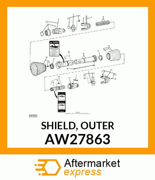 SHIELD, OUTER AW27863