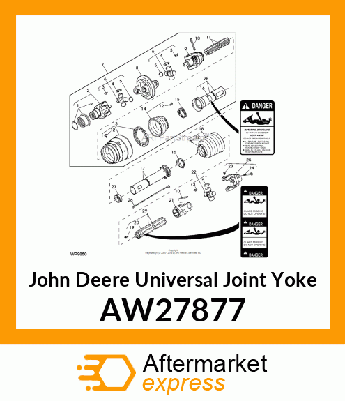 UNIVERSAL JOINT YOKE, YOKE 1 3/4 AW27877