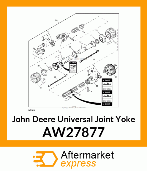 UNIVERSAL JOINT YOKE, YOKE 1 3/4 AW27877