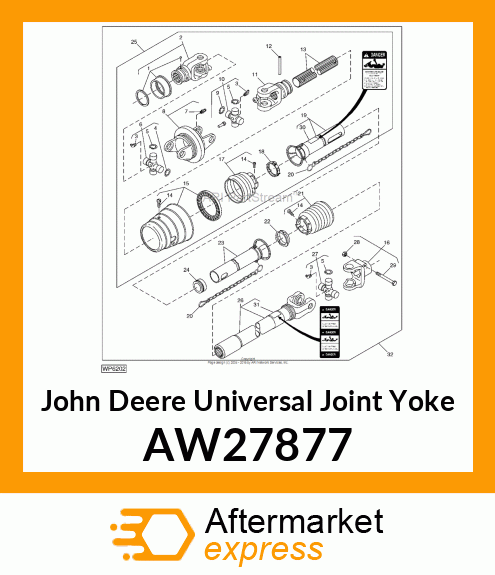 UNIVERSAL JOINT YOKE, YOKE 1 3/4 AW27877