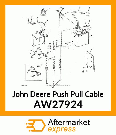 CABLE, PUSH AW27924