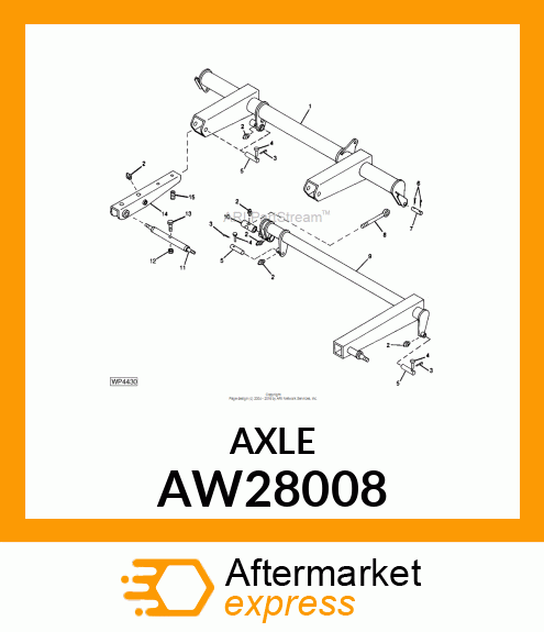 AXLE, AXLE (H.D. CENTER) AW28008