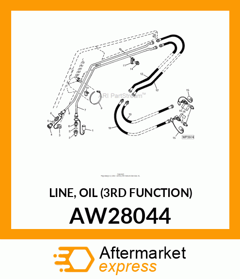 LINE, OIL (3RD FUNCTION) AW28044