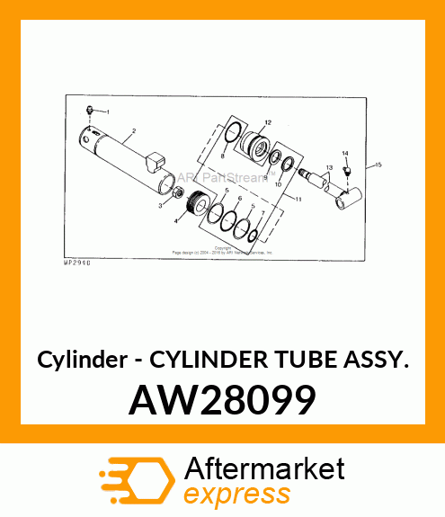 Cylinder - CYLINDER TUBE ASSY. AW28099