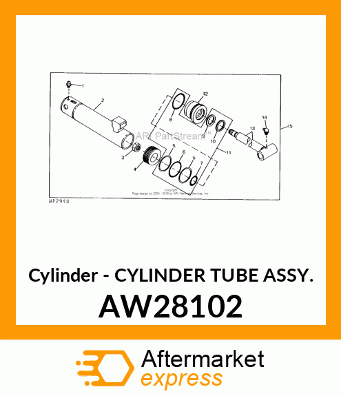 Cylinder - CYLINDER TUBE ASSY. AW28102