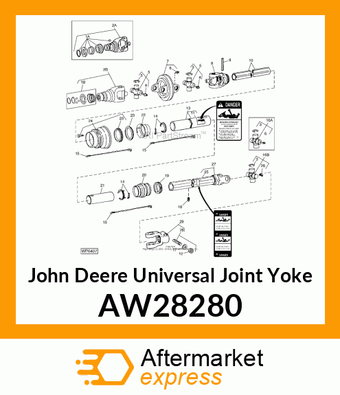 UNIVERSAL JOINT YOKE, YOKE, CV INBO AW28280