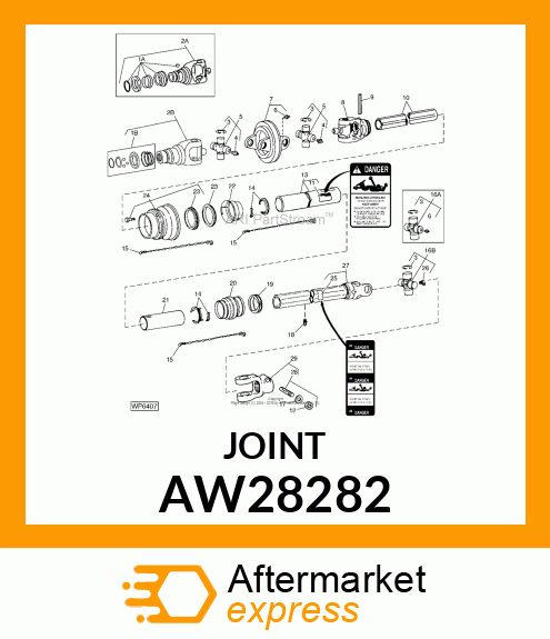 CROSS AND BEARING ASSEMBLY, CROSS AW28282