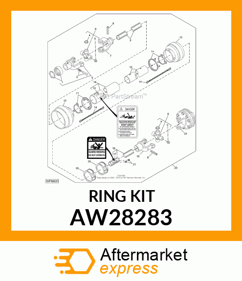 PTO SHIELD RETAINER, RETAINER, SHIE AW28283